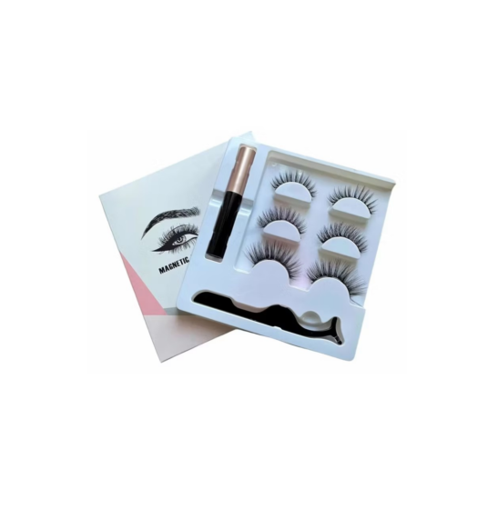 3 Kit Pestañas Magnéticas + Lápiz Delineador + Pinzas Speci