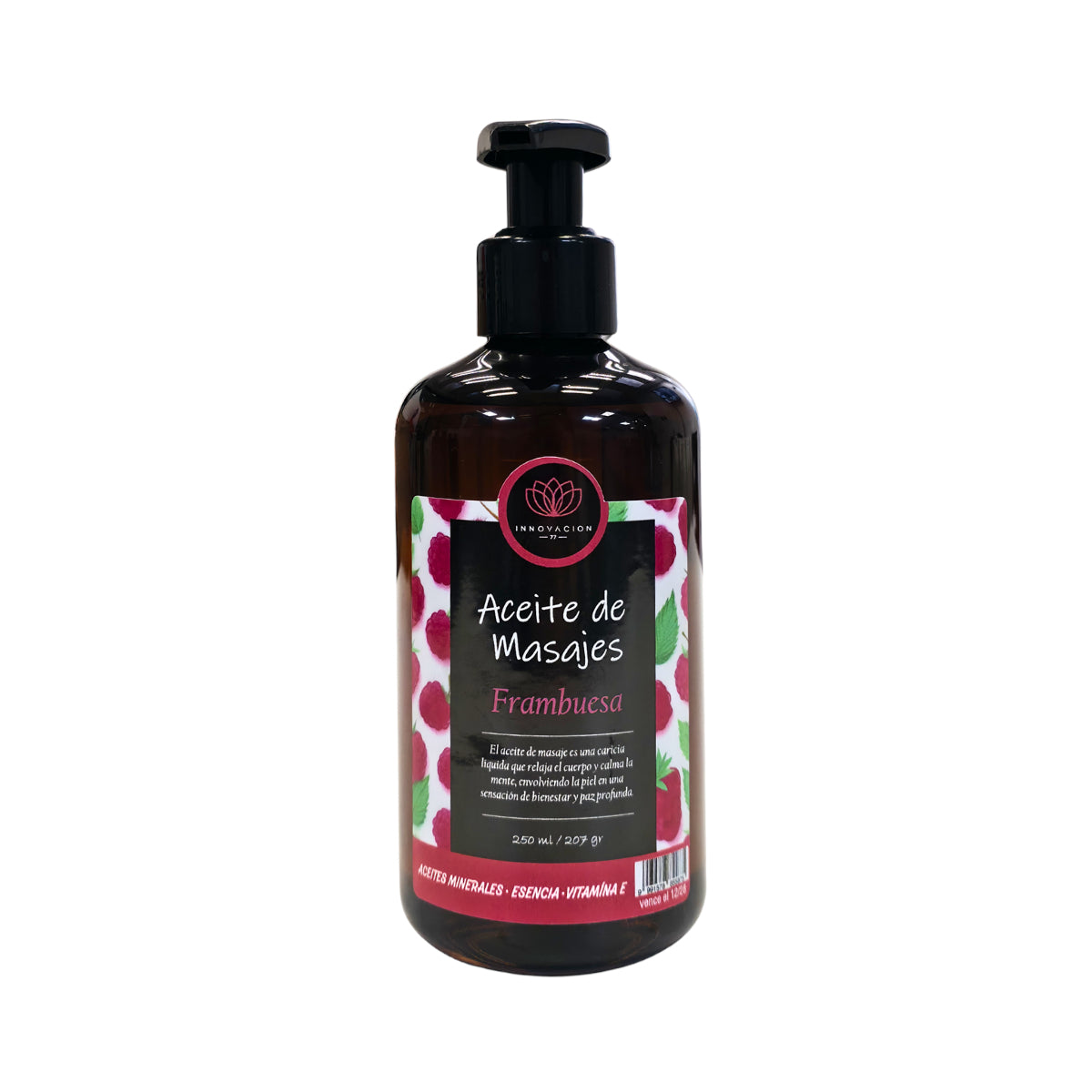 ACEITE DE MASAJE FRAMBUESA 250ML EVERGLAM