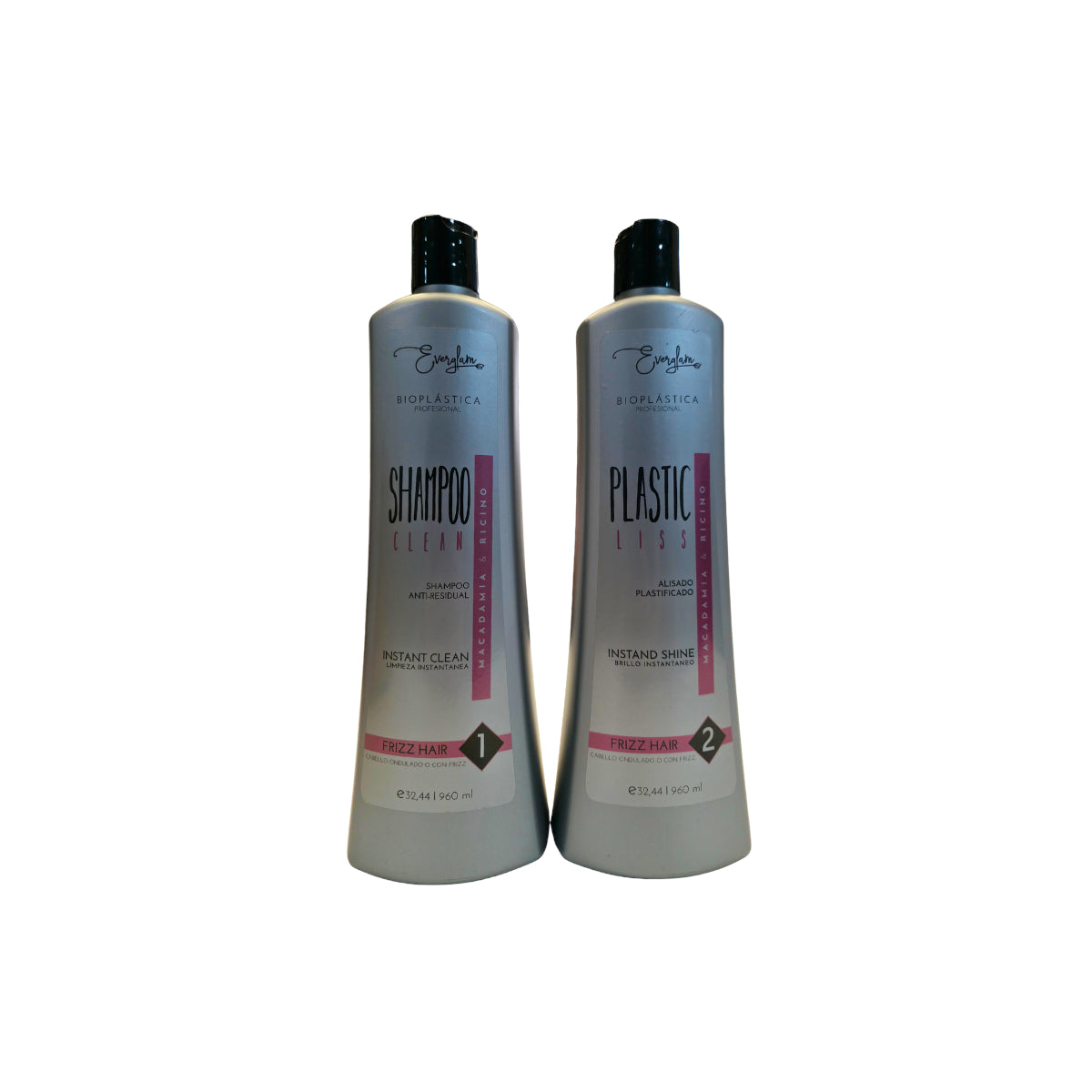 ALISADO PLASTIFICADO PLATA 2P 1000ML EVERGLAM