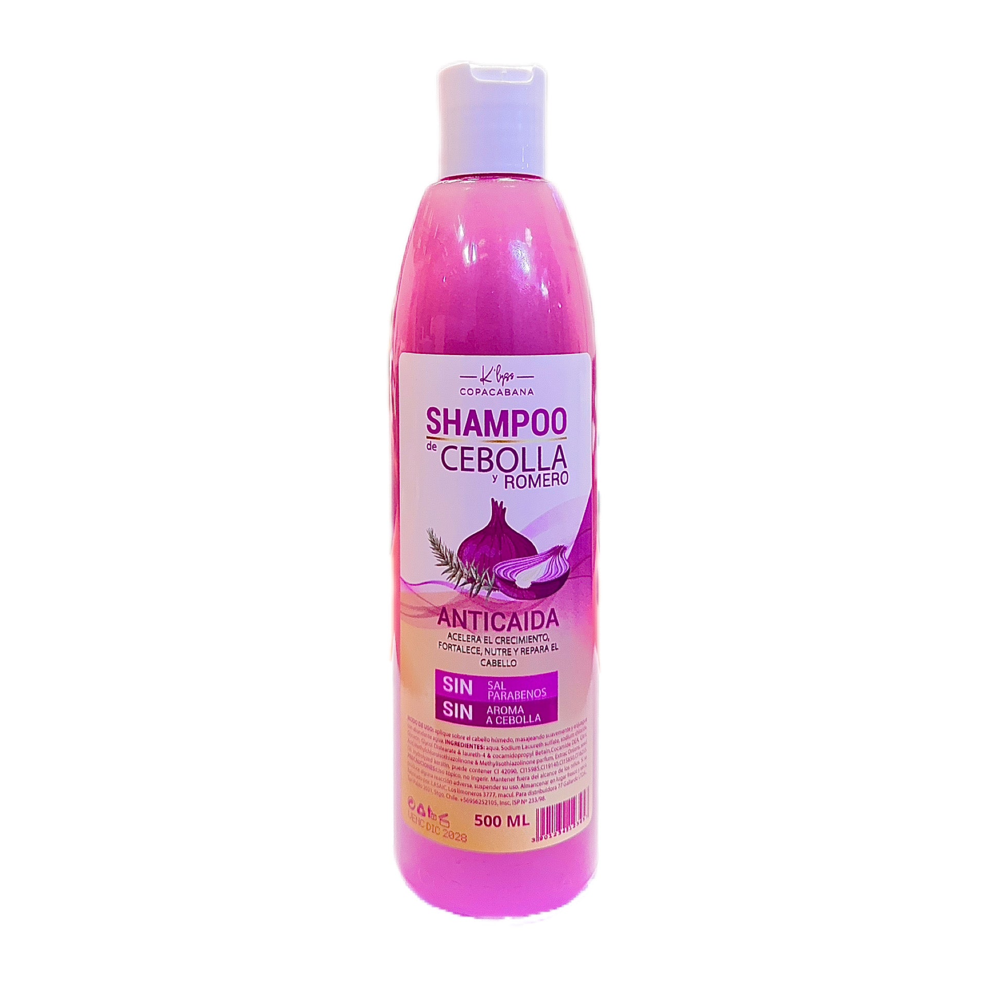 SHAMPOO CEBOLLA 500ML COPACABANA