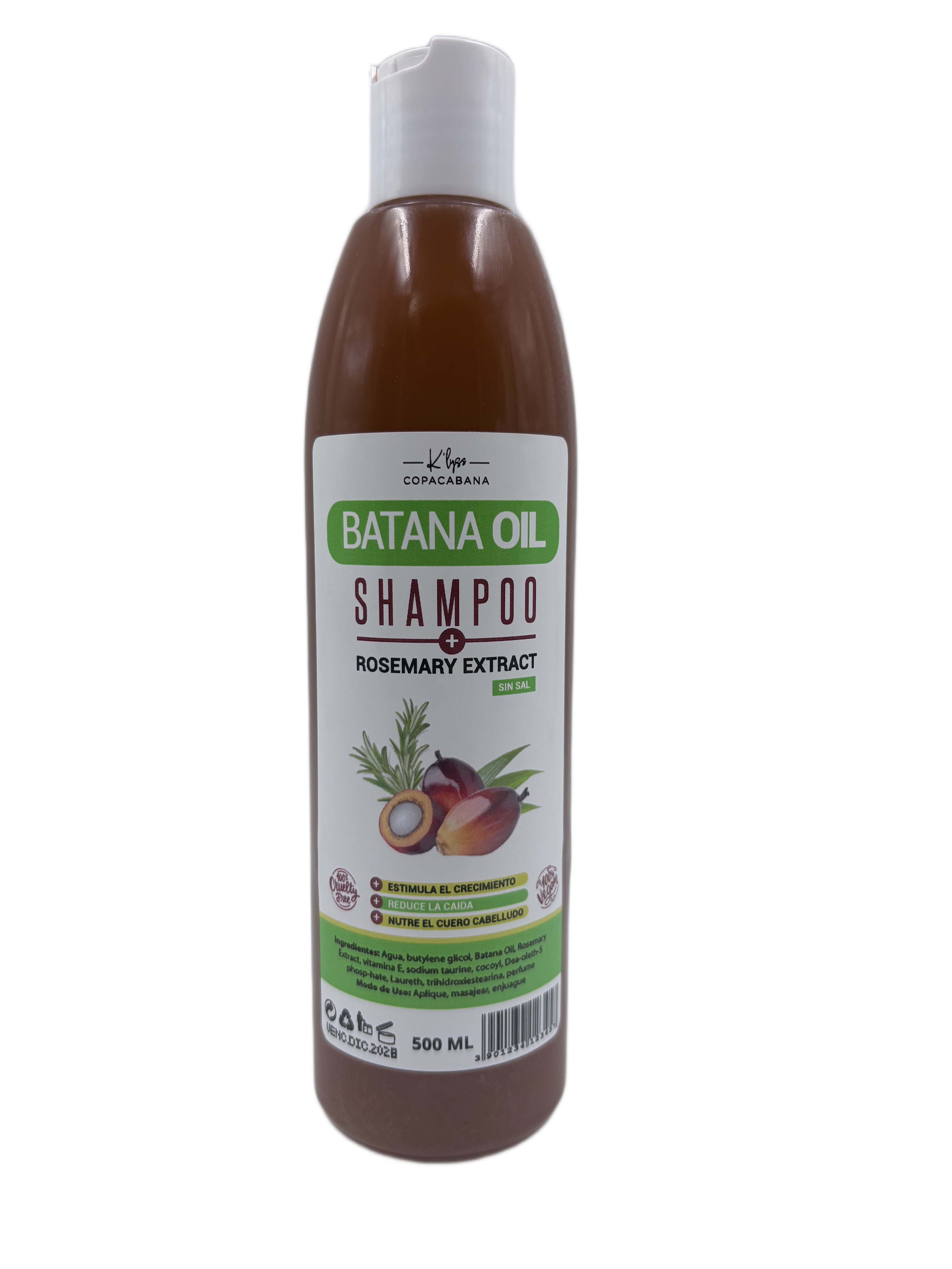 SHAMPOO BATANA 500 ML COPACABANA