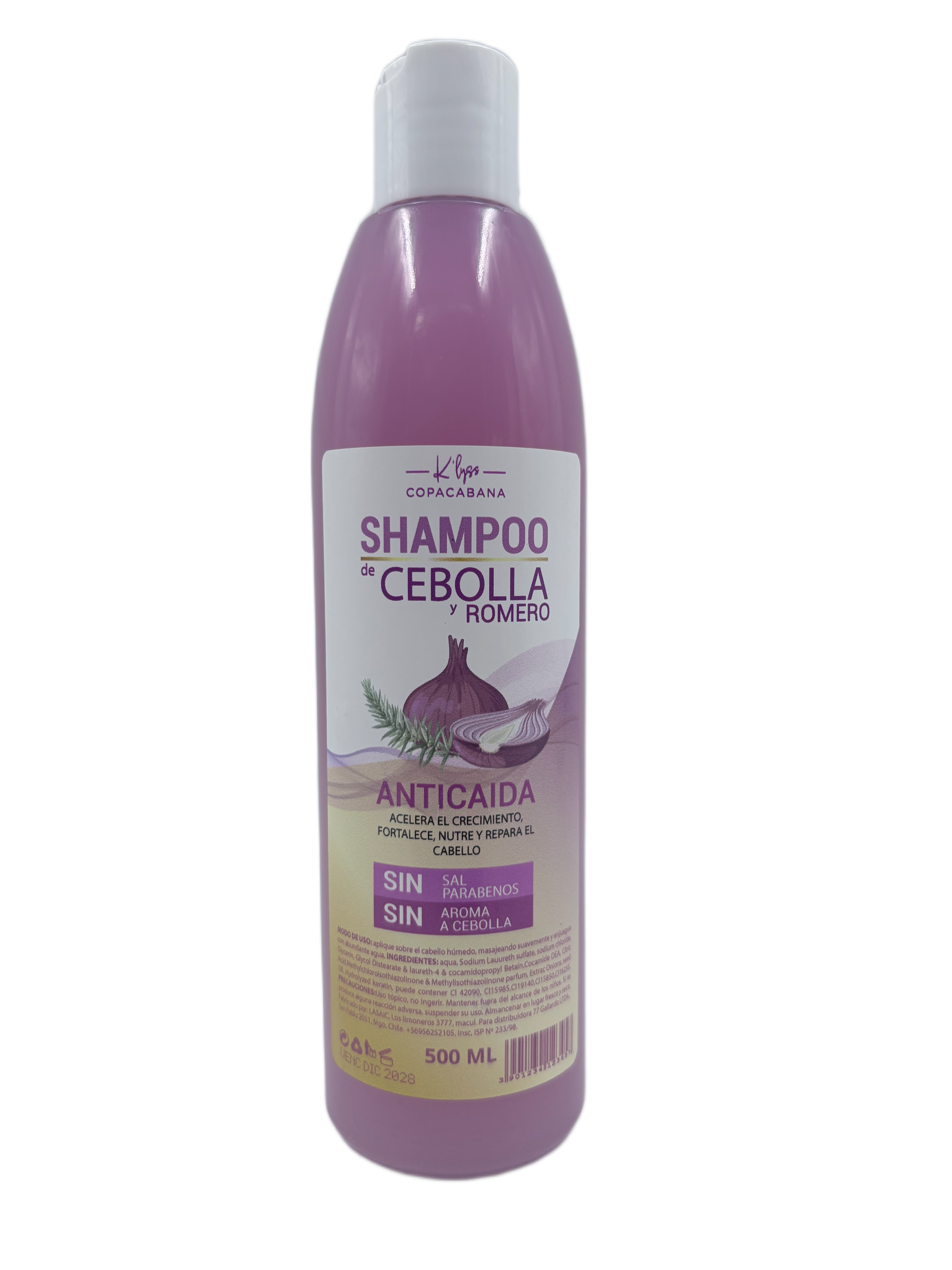 SHAMPOO CEBOLLA 500ML COPACABANA