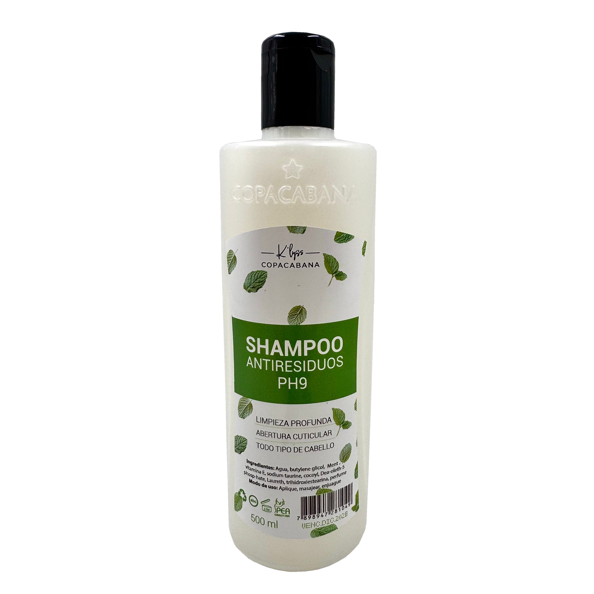 SHAMPOO ANTIRRESIDUOS 500ML COPACABANA